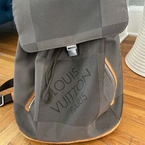 Authentic LOUIS VUITTON Men''s Damier Canvas Men's Backpack